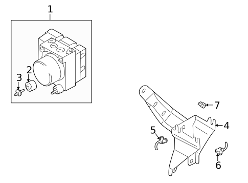 Air Bag Components for 2005 Mitsubishi Outlander #1