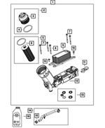 LP191349AC - 3.6L Gas w/BSG; Engine: Engine Oil Filter Kit for Mopar Image