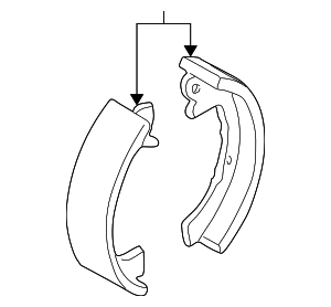 440607B025 - : Brake Shoes for Nissan: Quest Image