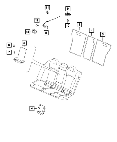 Rear Seats - Second Row - Adjusters, Recliners, Shields and Risers for 2019 Alfa Romeo Giulia #0