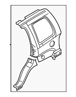68004526AD - Body: Quarter Panel Assembly for Chrysler: Aspen | Dodge: Durango Image