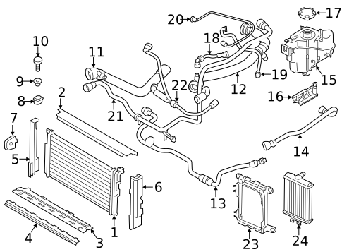 Radiator & Components for 2017 BMW 320i xDrive #0