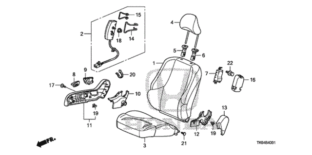 Front Seat (R.) for 2012 Honda Fit #0