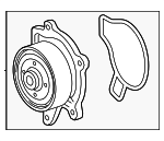 1603236060 - : Engine Water Pump for Lexus: GS200t, GS300, IS200t, IS300, NX200t, NX300, RC200t, RC300 Image