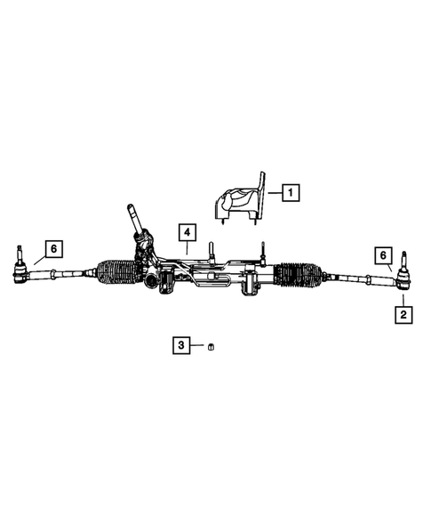 Steering Gear for 2010 Dodge Caliber #0