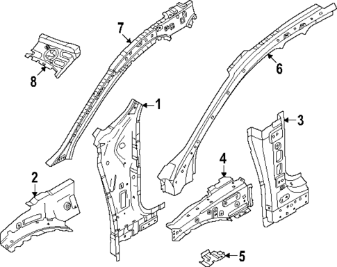 Hinge Pillar for 2025 Volvo EX30 #0