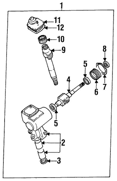 Steering Gear for 1990 Isuzu Amigo #0