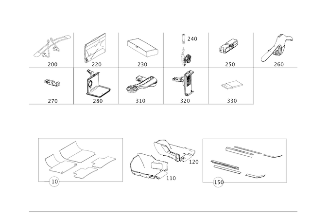 9865500 - Interior Equipment: Cleaning Cloth for Mercedes-Benz Image