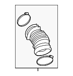 13717934482 - : Intake Hose for BMW: 750i xDrive, M550i xDrive, M850i xDrive, M850i xDrive Gran Coupe Image