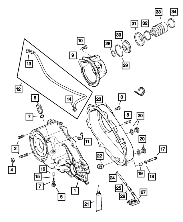 J8130979 - Transfer Case Model 231 [DHN]: Twelve Point Head Bolt for Mopar Image