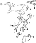 F6DZ5427790B - Body: Inner Panel for Ford Image