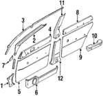 94039GA500BE - Body: Cowl Trim for Subaru Image