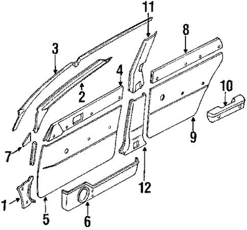 Interior Trim for 1992 Subaru Loyale #0