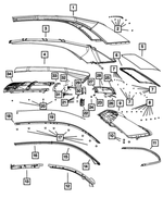 68028351AA - Body Sheet Metal Except Doors: Pin for Mopar Image