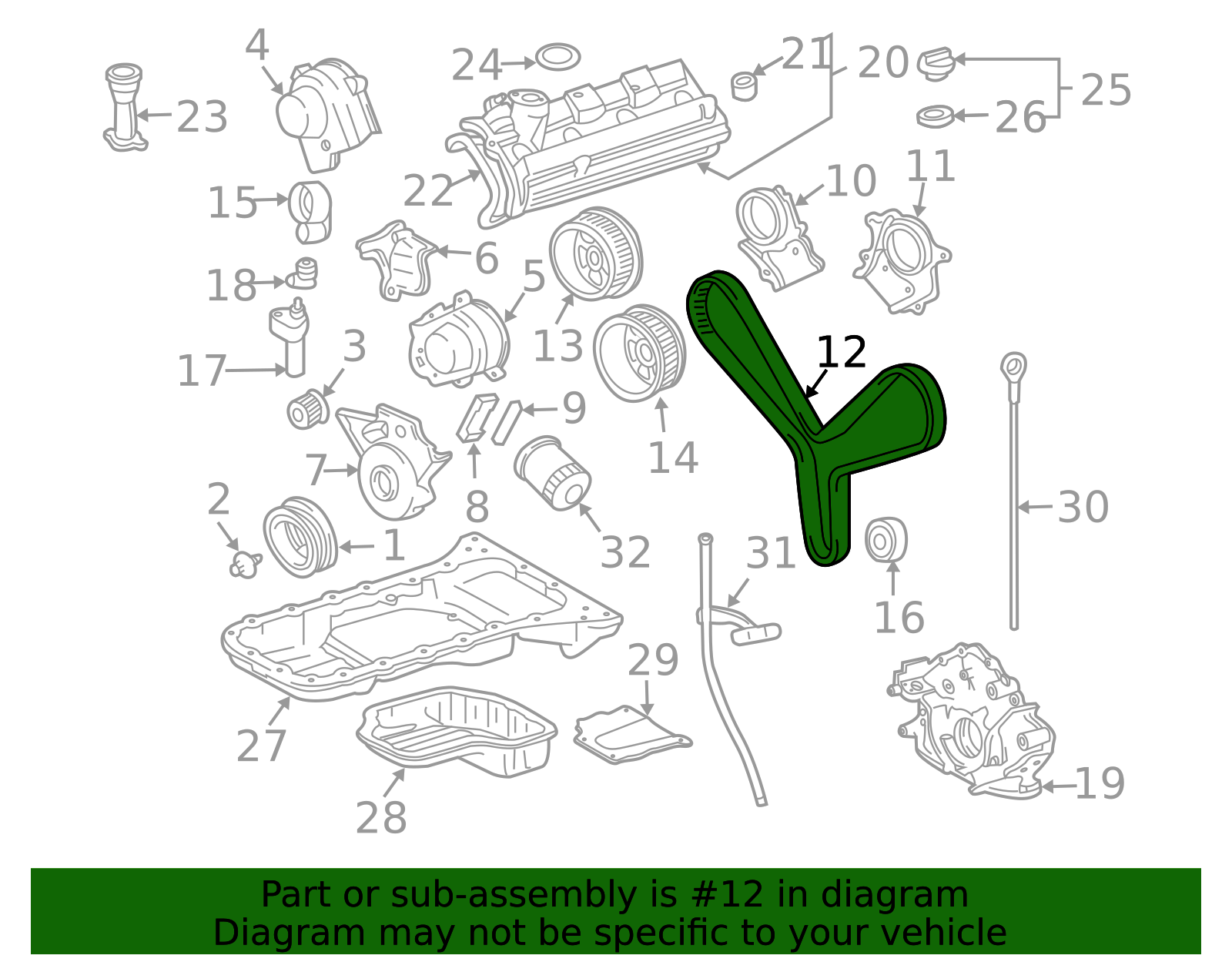 13568-09070 - Engine Timing Belt 1998-2009 Toyota | Longo Toyota Parts