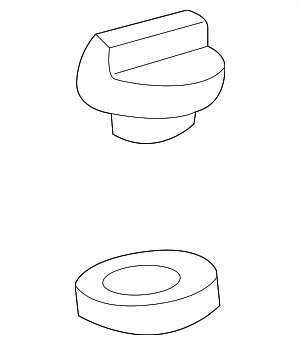 1218050031 - Engine: Engine Oil Filler Cap for Toyota: 4Runner, Land Cruiser, Sequoia, Tundra Image