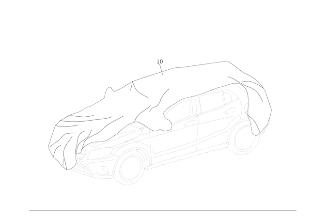 156899000064 - Tarpaulin: Covering Tarp for Mercedes-Benz Image