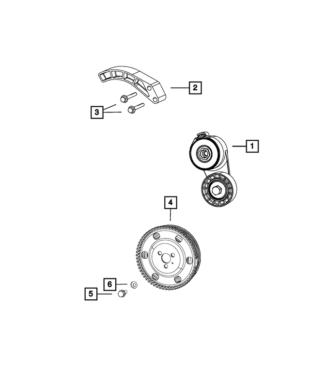 68328429AA - Cooling: Belt Tensioner for Mopar Image