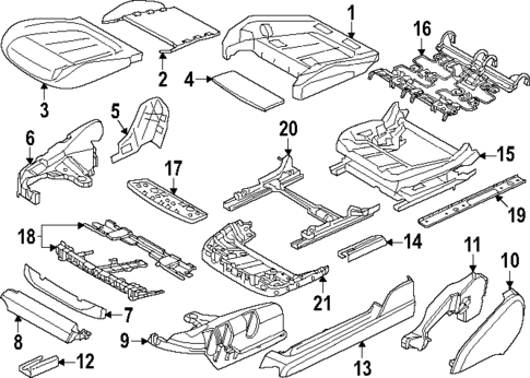 Passenger Seat Components for 2023 BMW i7 #2