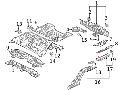 Rear Body for 2010 Mitsubishi Endeavor #0