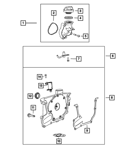 Engine Oiling, Oil Pan and Indicator (Dipstick) for 2019 Jeep Renegade #0