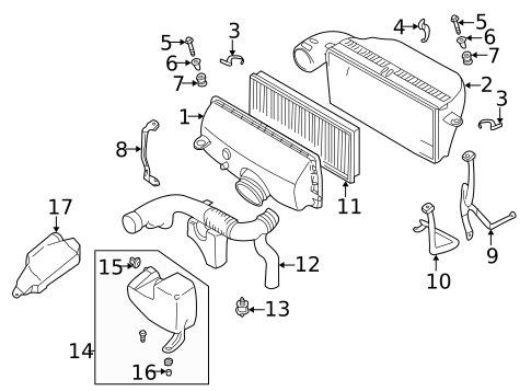 Air Intake for 2001 Subaru Forester #0