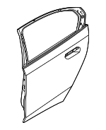 41525A32EA8 - Body: Door Shell for BMW: 530i, 530i xDrive, 540i xDrive, 550e xDrive, i5, M5 Image