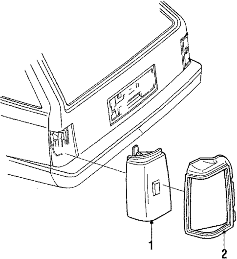 Tail Lamps for 1991 Oldsmobile Cutlass Cruiser #0