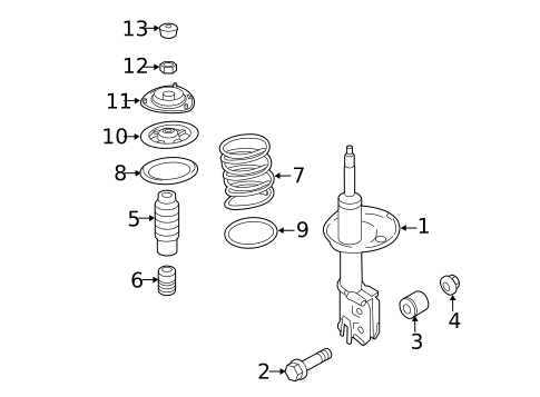 Struts & Components for 2011 Hyundai Sonata #0