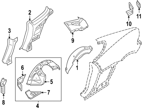Inner Structure for 2024 Porsche 718 Cayman #2