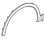 4M0853717KGRU - Body: Wheel Opening Molding for Audi Image