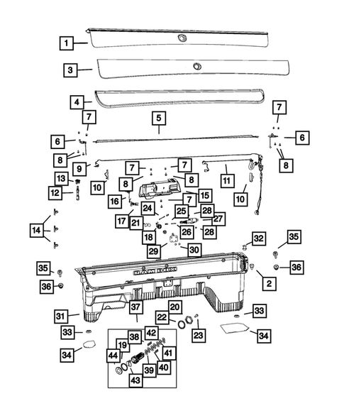 Pickup Box and Fuel Filler Door for 2019 Ram 3500 #3