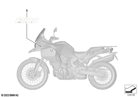 Stickers, Labels, Adhesive Film Strips for 2024 BMW-Motorrad F 900 GS Adventure #2