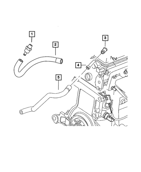 Crankcase Ventilation for 2007 Chrysler PT Cruiser #0
