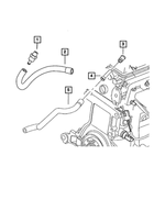 4884749AA - Engine 2.4L Four Cylinder: Make Up Air Hose for Chrysler: PT Cruiser Image