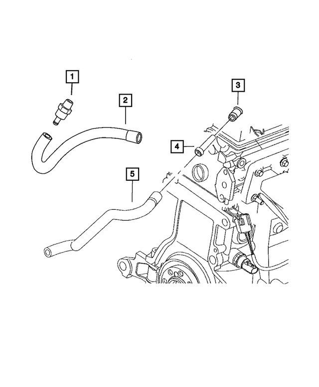 « 4884749AA – Engine 2.4L Four Cylinder : Air Frais Durite pour Mopar Image »