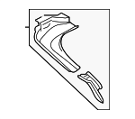 T4A1350 - Body: Water Drain Panel for Jaguar: F-Pace Image