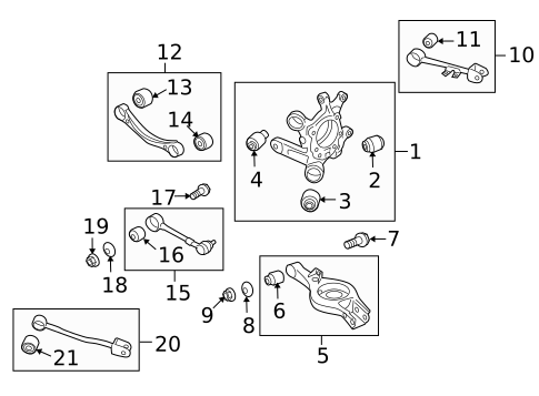 Rear Suspension for 2010 Hyundai Genesis Coupe #1