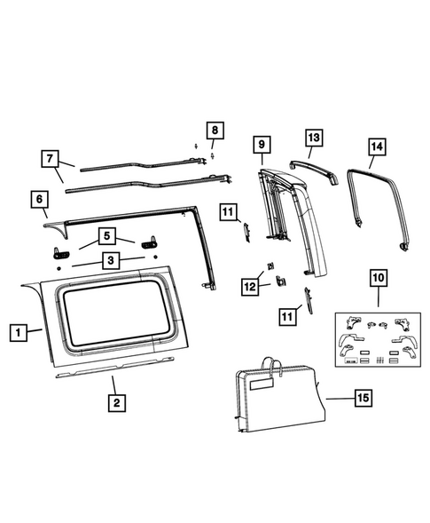 Roof for 2021 Jeep Wrangler #4