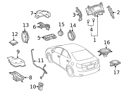 Sound System for 2011 Lexus HS250h #0