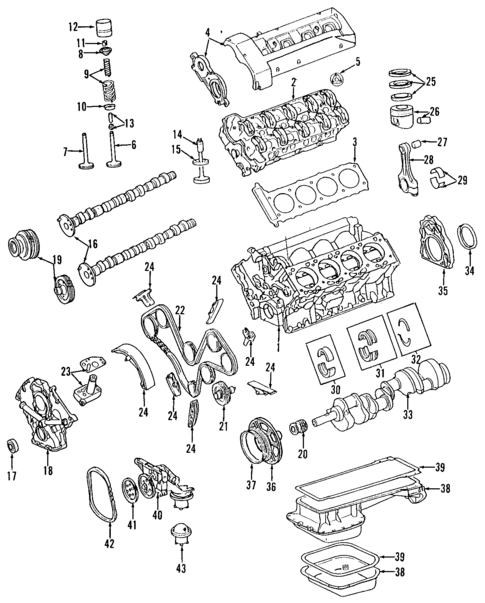 Engine for 1998 Mercedes-Benz S500 #0