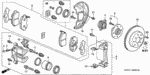 1463SAP010 - Chassis: CALIPER SET, FR. for Honda Image