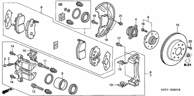 Front Brake (CVT) for 2001 Honda Insight #0