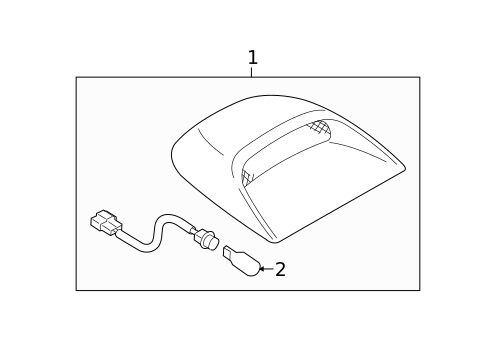 High Mounted Stop Lamp for 2012 Subaru Impreza #0