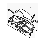84710L1200MMF - : Instrument Panel for Hyundai Image