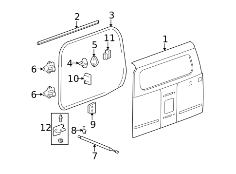 Door & Components for 2010 Hummer H3 #0