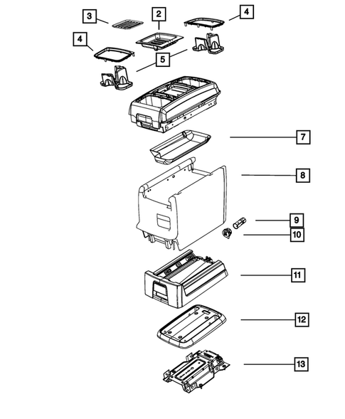 Consoles for 2014 Dodge Grand Caravan #4