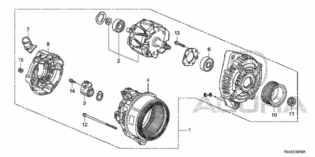 Alternator (Denso) for 2014 Acura TL #0