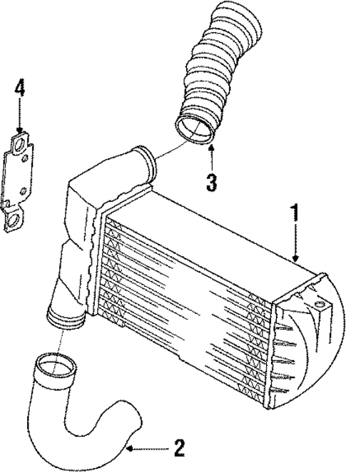 Intercooler for 1989 Audi 200 Quattro #0