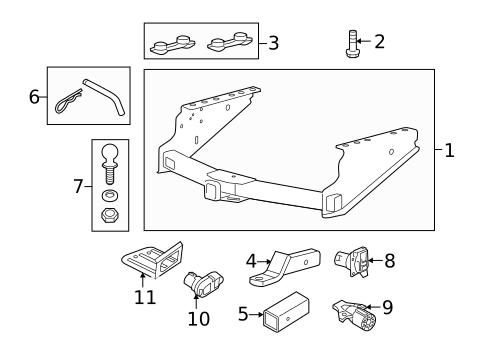 Trailer Hitch Components for 2012 Ford F-350 Super Duty #0